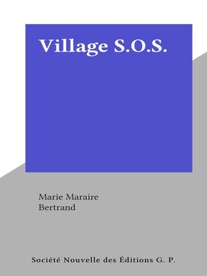 cover image of Village S.O.S.